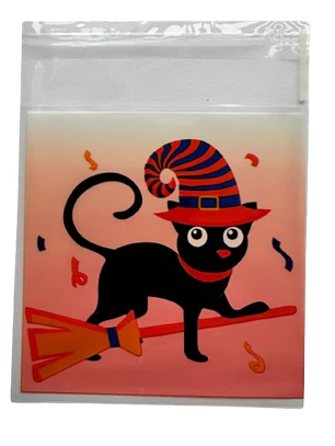 Bolsas Halloween D Celofan Autoadhesivas 100un 10x10+2cm
