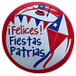 Sticker Fiestas Patrias Volantin 100un 38mm - Miniatura 1