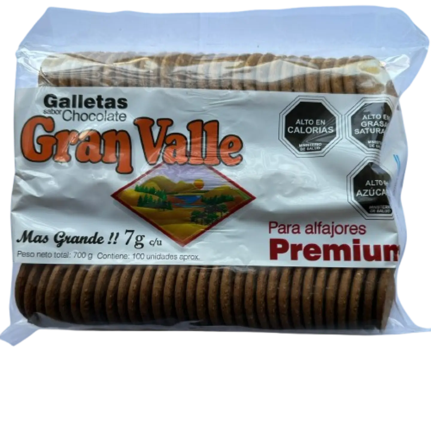 Galletas Tapas De Alfajor Gran Valle Chocolate 100un 1
