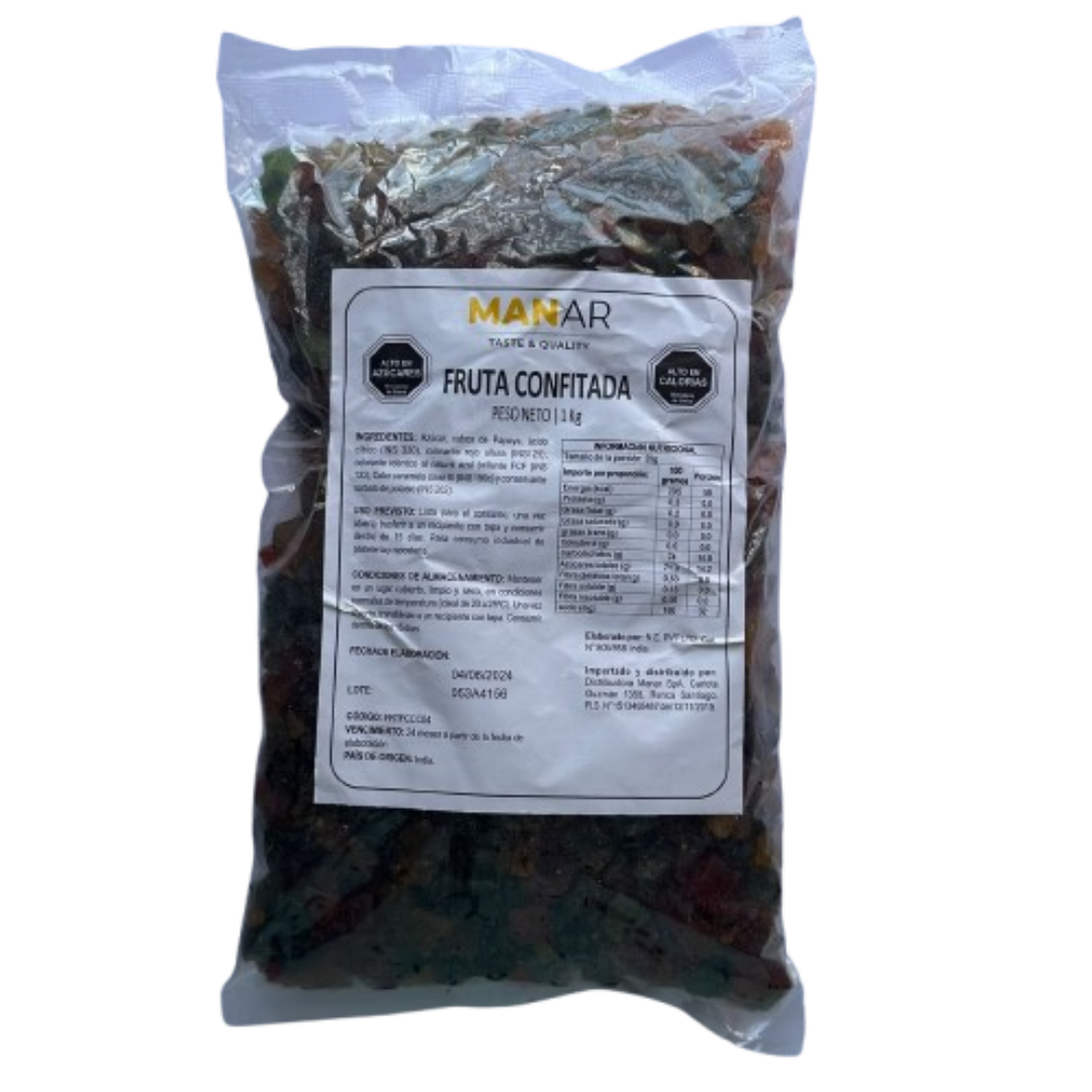 Fruta Confitada Manar 1kg