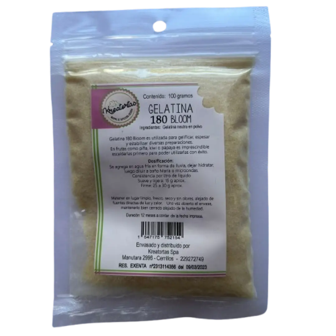 Gelatina Neutra 180 Bloom Kreatortas 100g 1