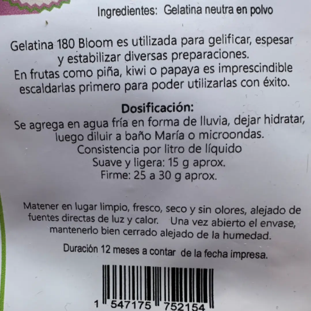 Gelatina Neutra 180 Bloom Kreatortas 100g 2