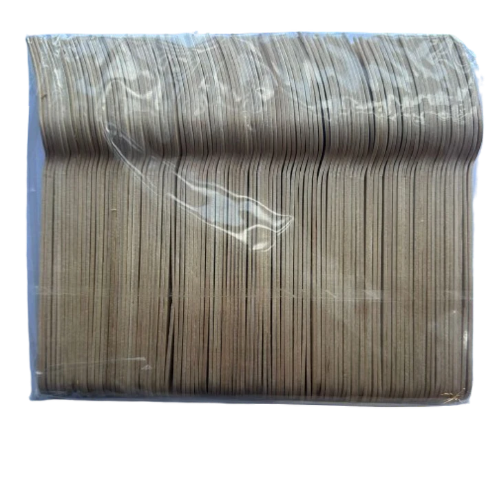 Tenedores Desechables Madera 100un 16cm 2