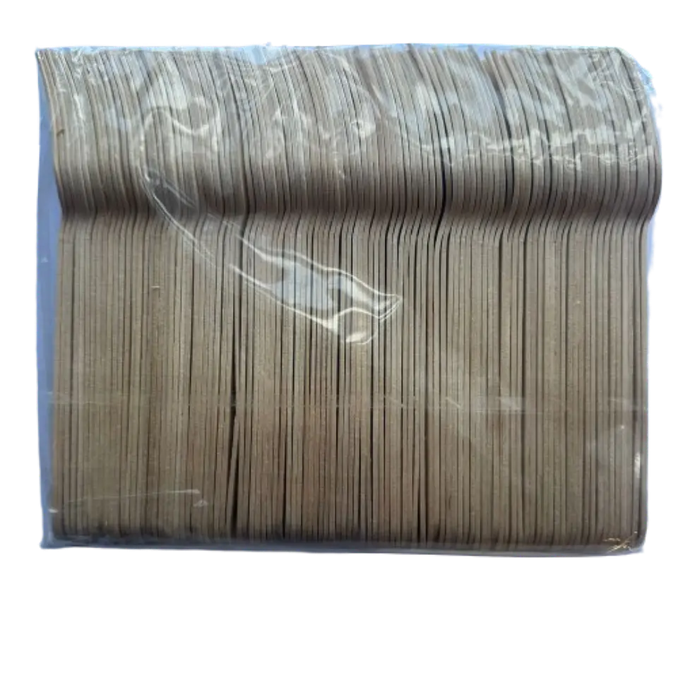 Tenedores Desechables Madera 100un 16cm 2
