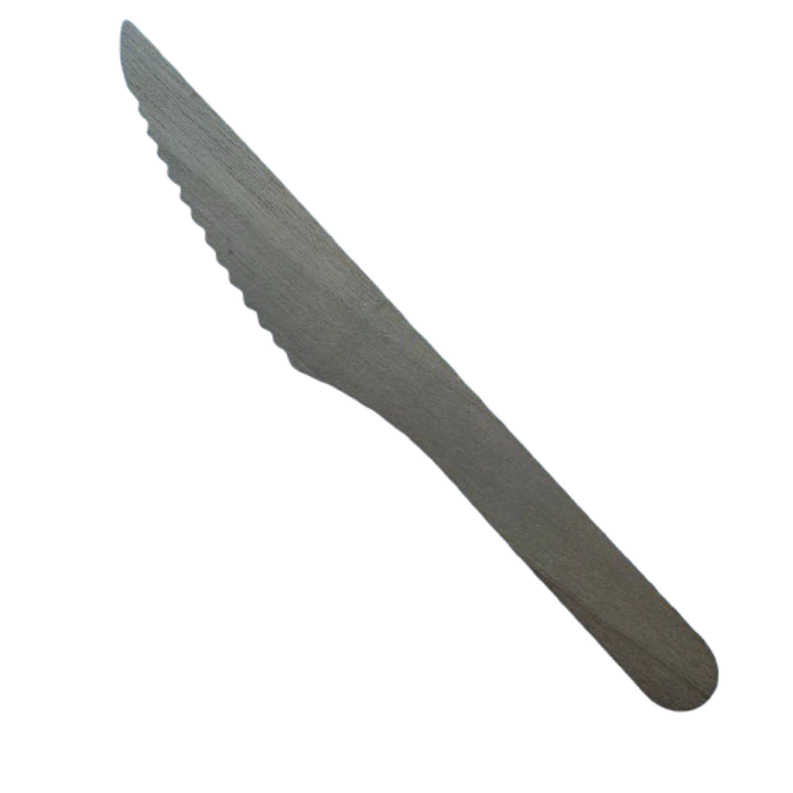 Cuchillos Desechables Madera 16cm 100un 1