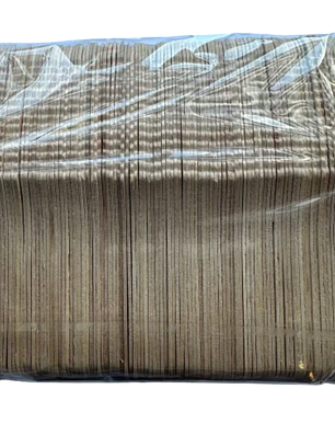 Cuchillos Desechables Madera 16cm 100un