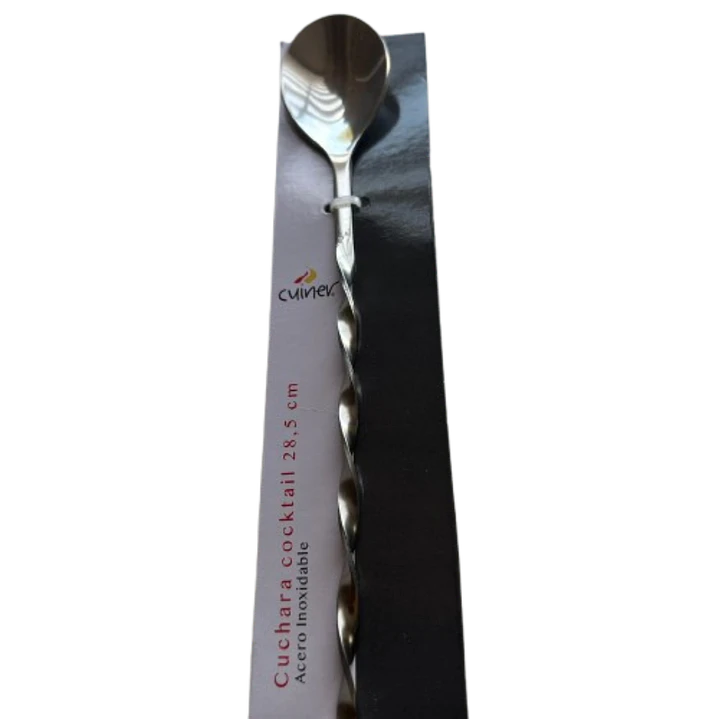 Cuchara Coctail Bartender Acero Inoxidable Cuiner 28,5cm 2
