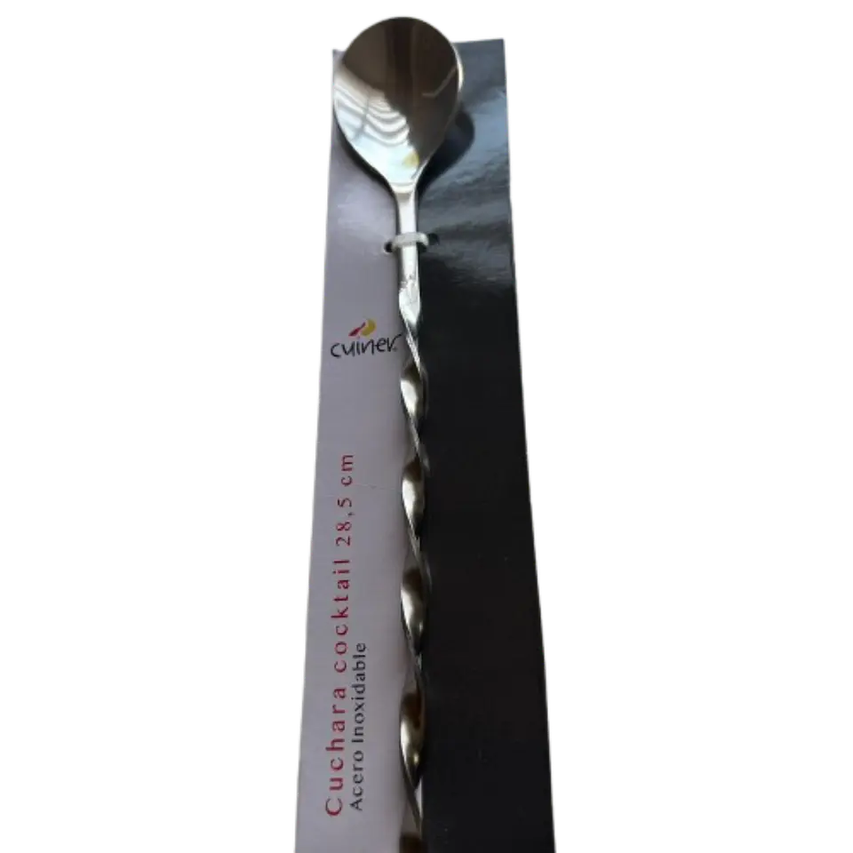 Cuchara Coctail Bartender Acero Inoxidable Cuiner 28,5cm 2