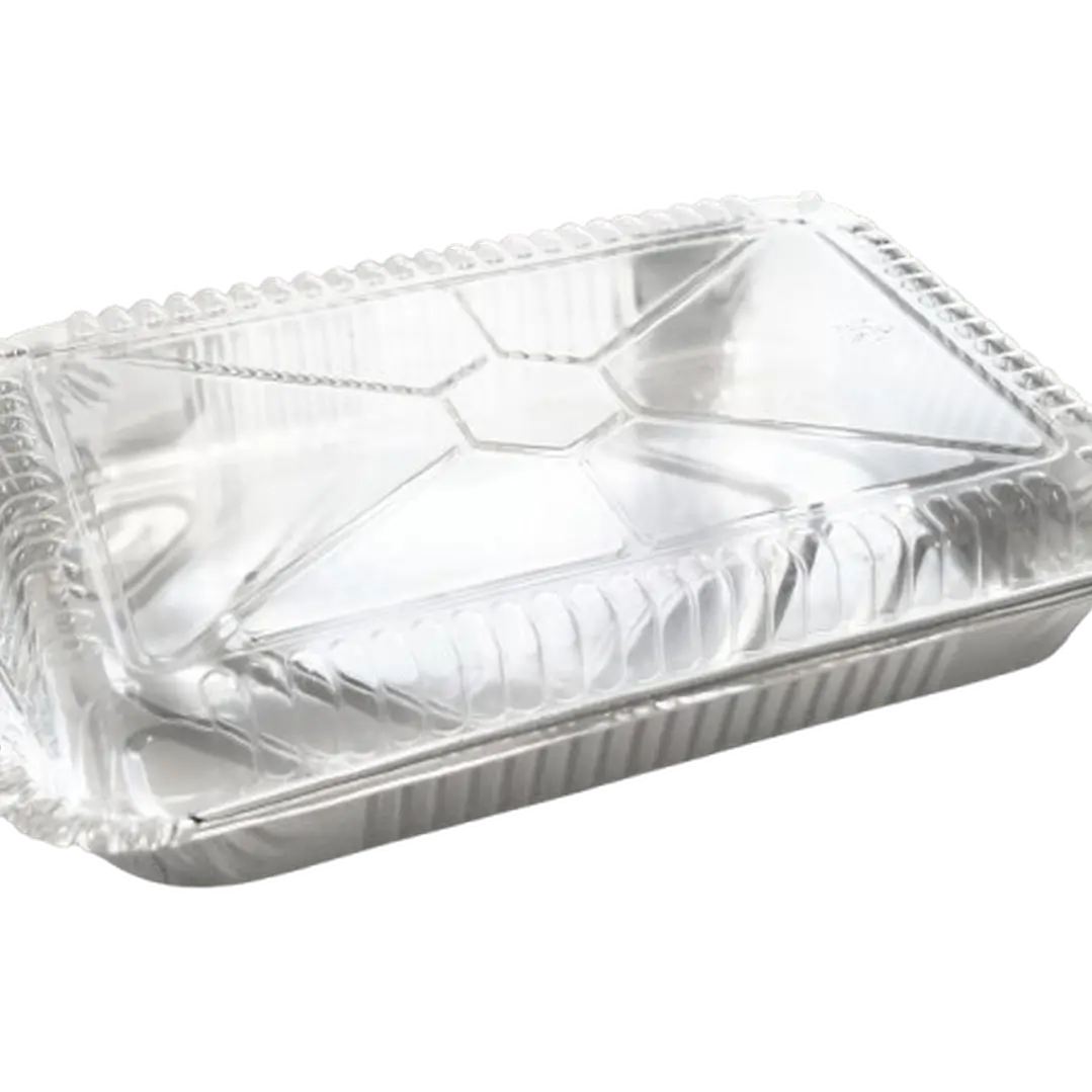 Envase Aluminio C-40 Con Tapa Transparente 27x17x4cm 1