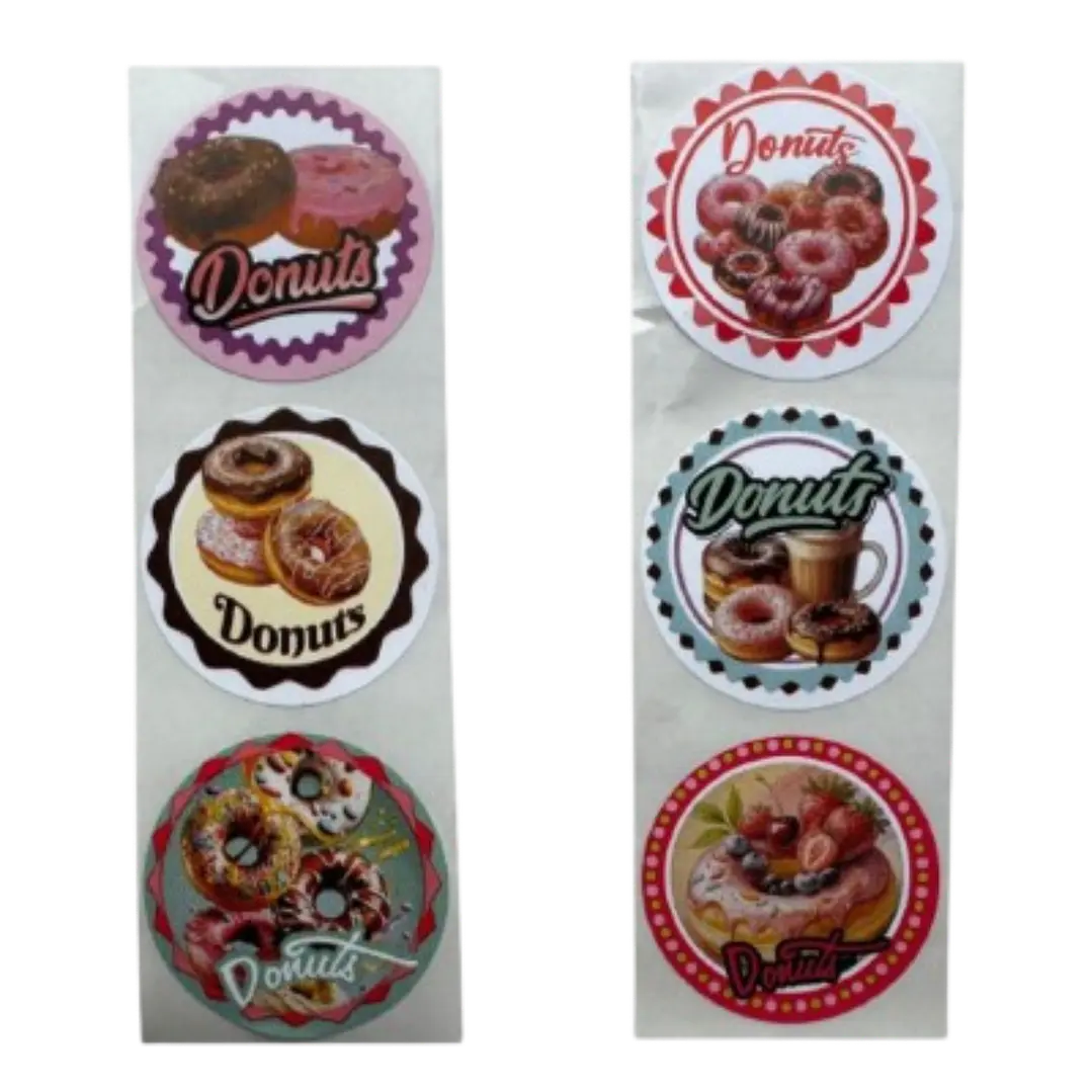Sticker Donas A 100un 38mm 1