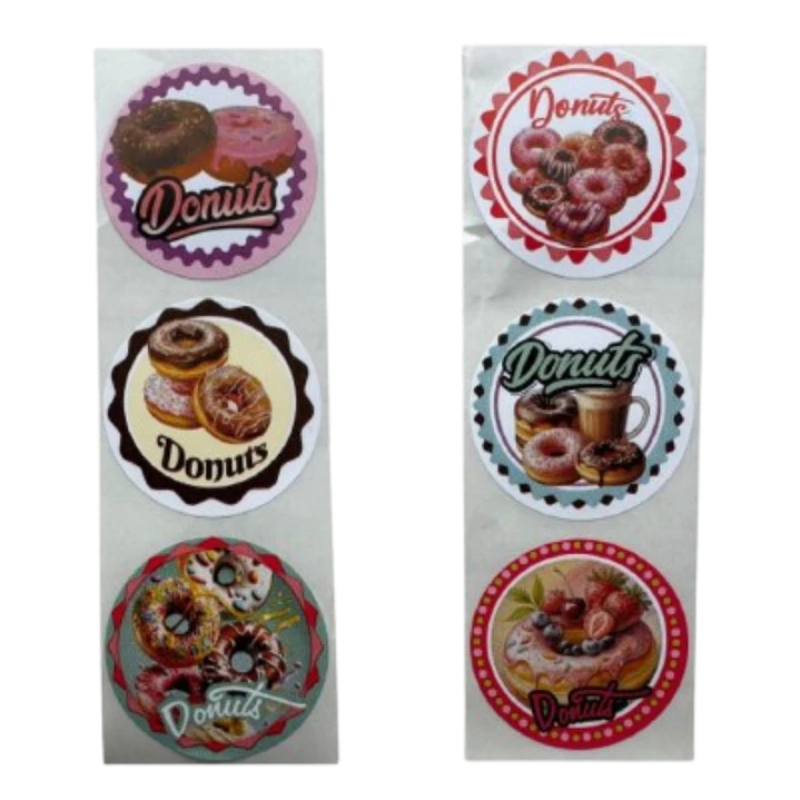 Sticker Donas A 100un 38mm 1