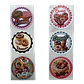 Sticker Donas A 100un 38mm - Miniatura 1