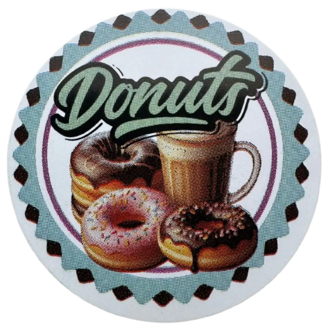 Sticker Donas A 100un 38mm 2