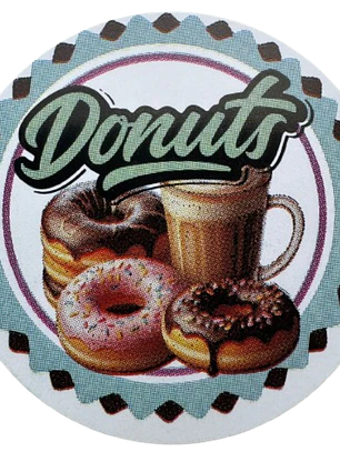 Sticker Donas A 100un 38mm
