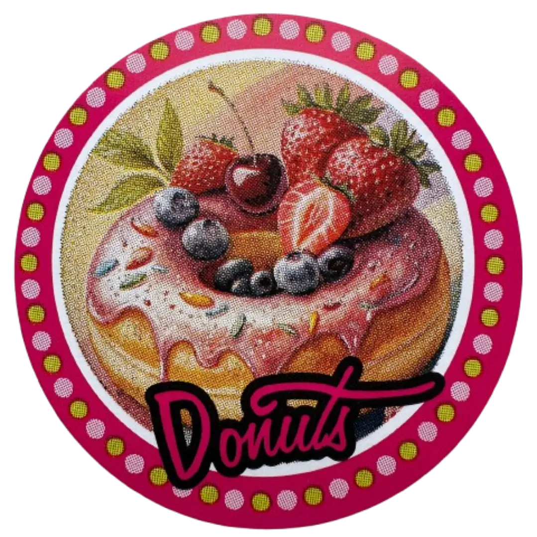 Sticker Donas A 100un 38mm 3