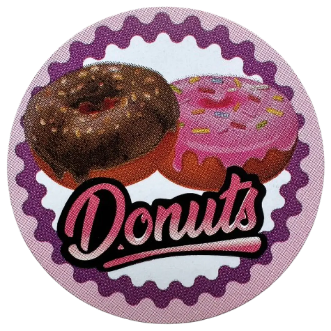 Sticker Donas A 100un 38mm 4