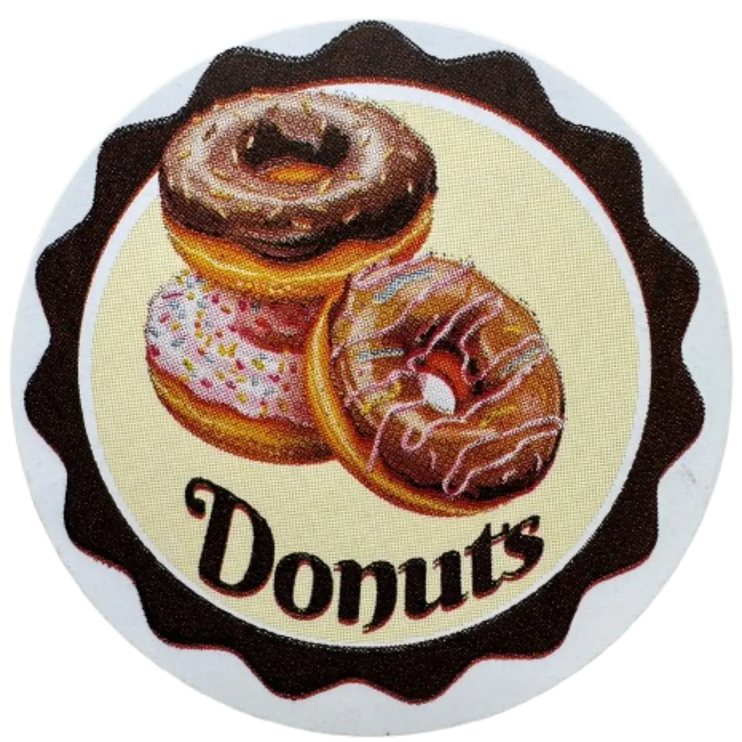 Sticker Donas A 100un 38mm 5