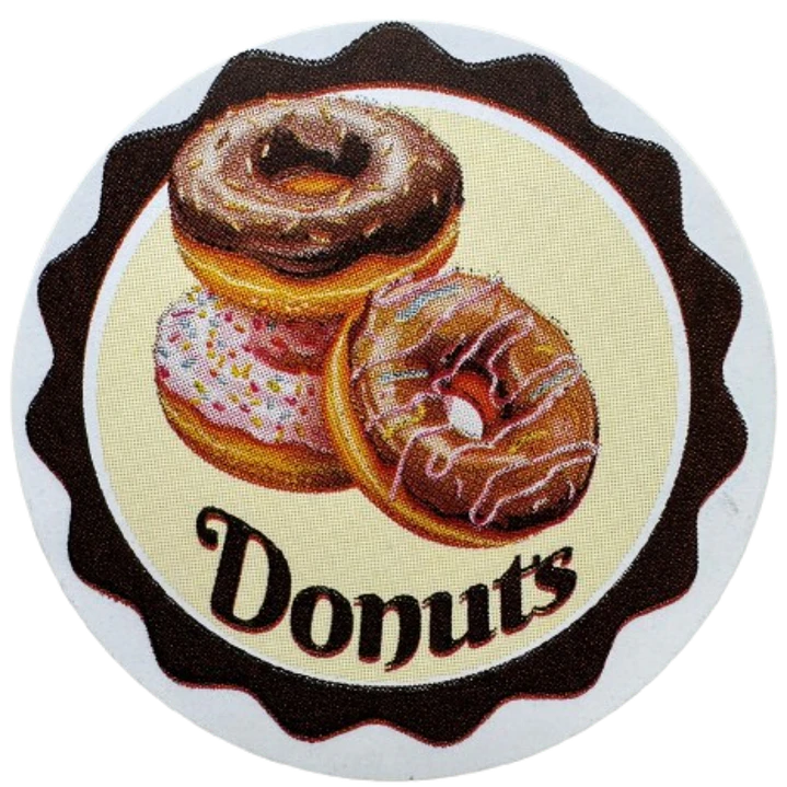 Sticker Donas A 100un 38mm 5