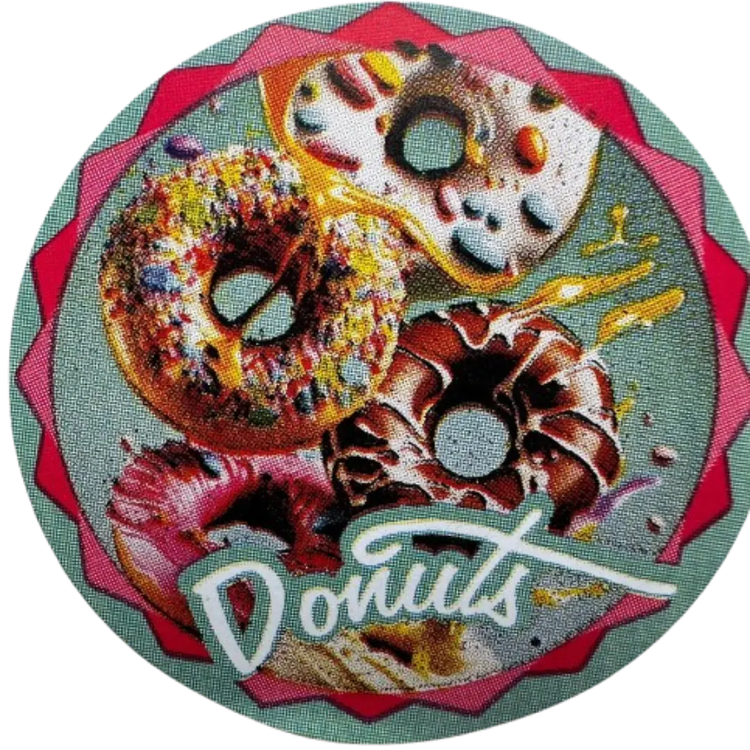 Sticker Donas A 100un 38mm 6