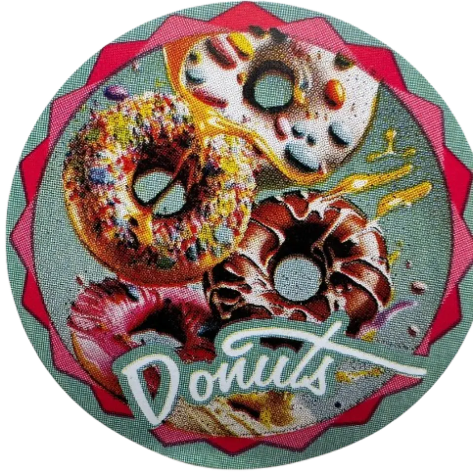 Sticker Donas A 100un 38mm 6