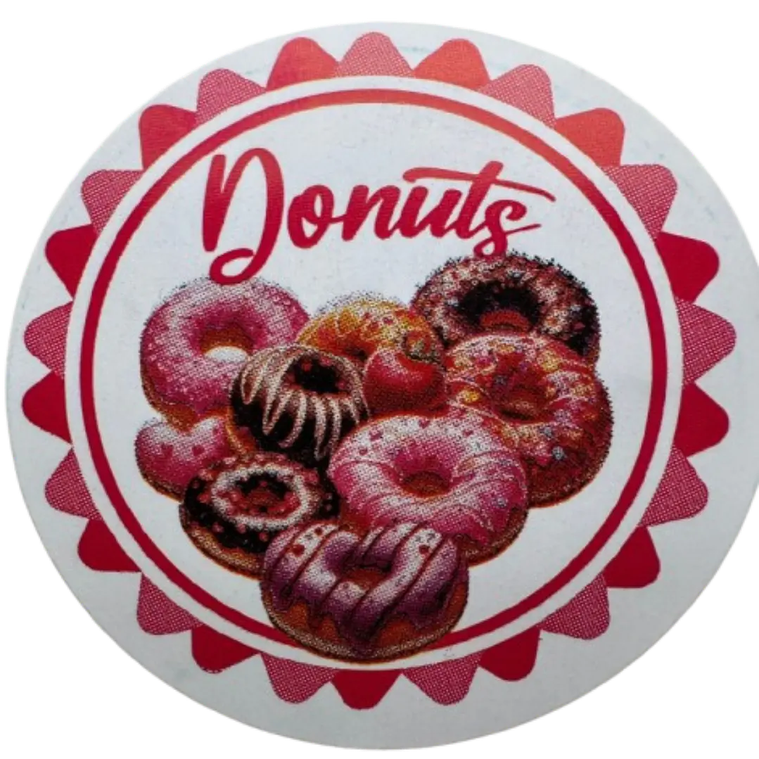 Sticker Donas A 100un 38mm 7