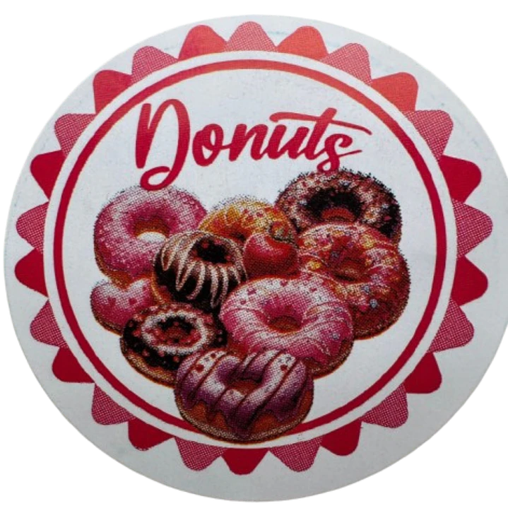 Sticker Donas A 100un 38mm 7