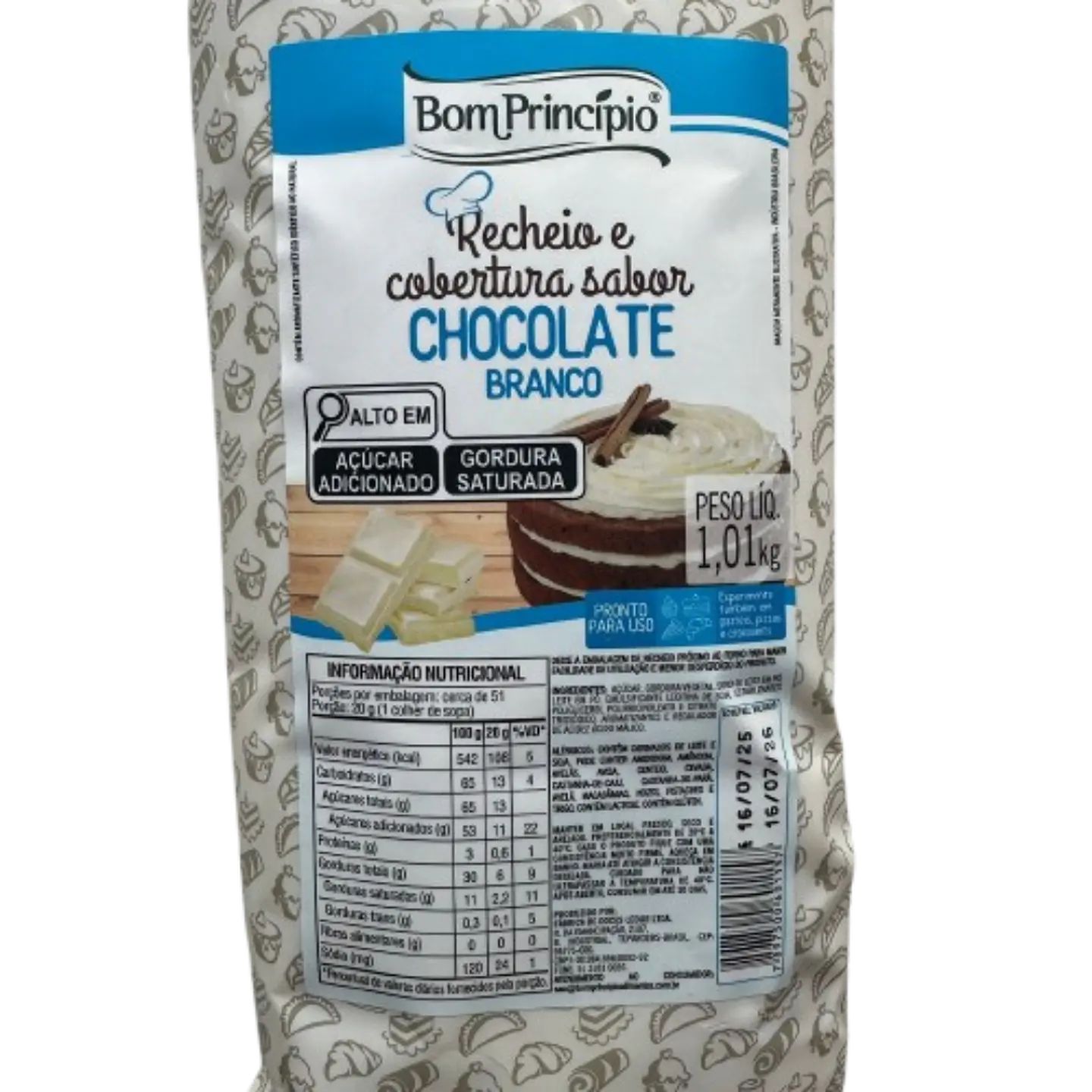Relleno Chocolate Blanco Bon Principio 1kg 2