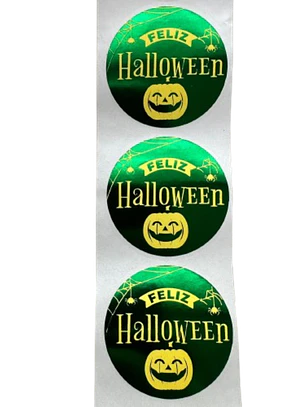 Sticker Halloween C 100un 39mm
