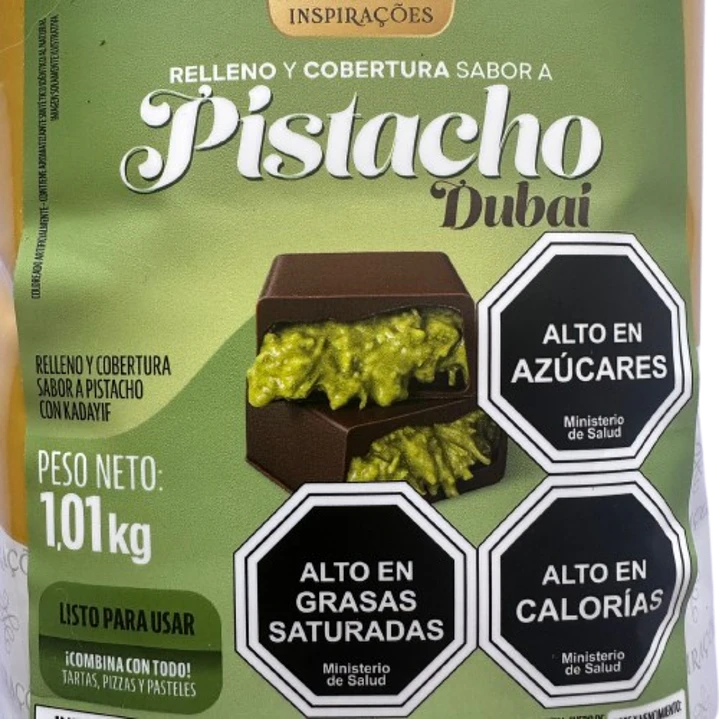 Relleno Pasta Pistacho Dubai Con Kadayif Bon Principio 1kg 3