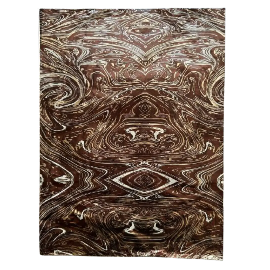 Pack 5 Pliego Papel Aluminio Cafe Diseño Para Choco. 43x58cm 1