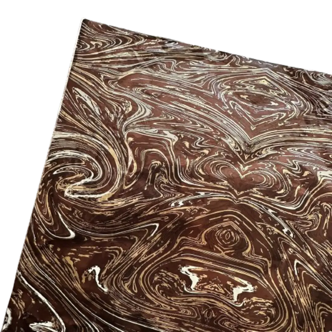 Pack 5 Pliego Papel Aluminio Cafe Diseño Para Choco. 43x58cm 2