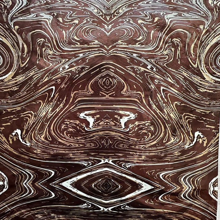 Pack 5 Pliego Papel Aluminio Cafe Diseño Para Choco. 43x58cm 3