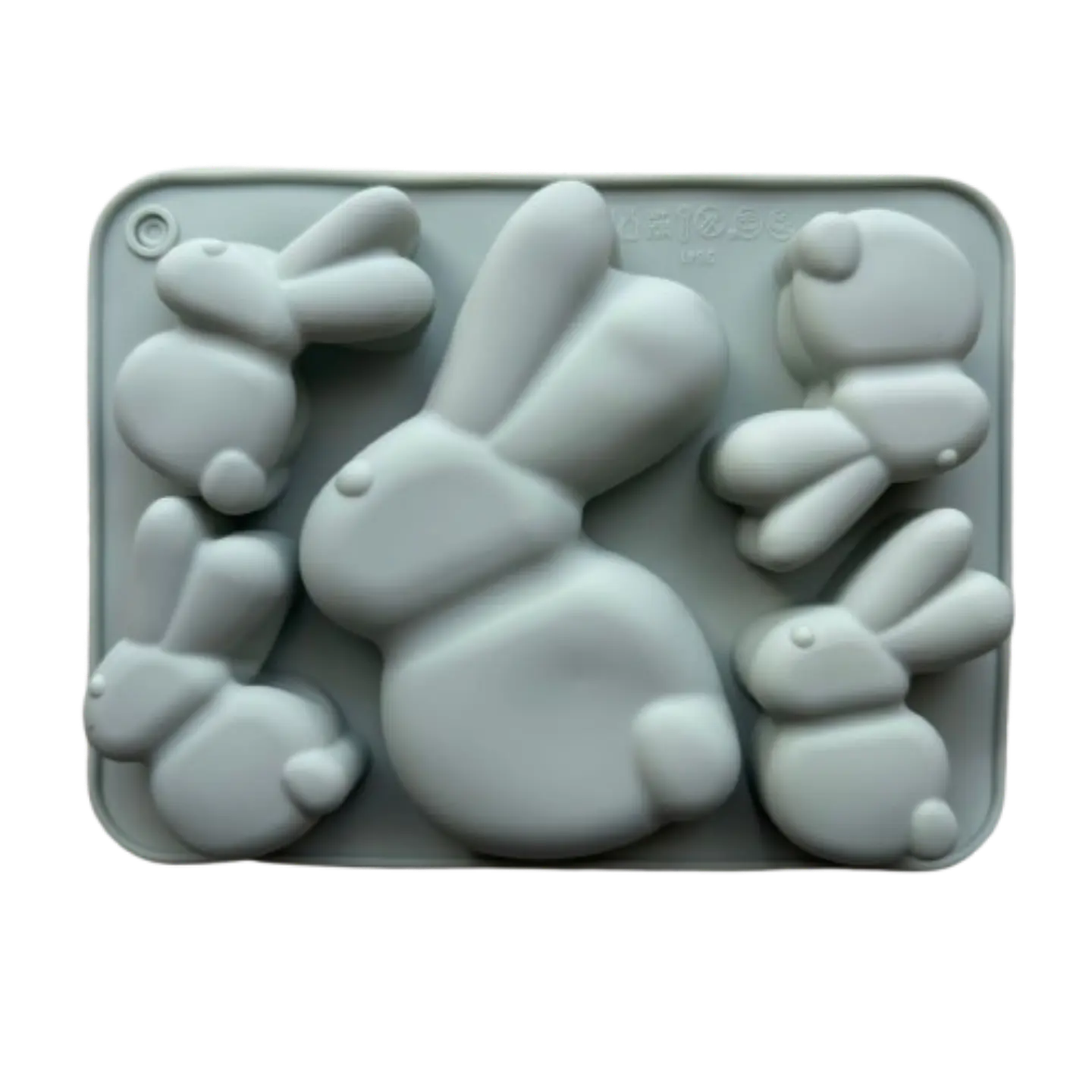 Molde Silicona Conejitos De Pascua Diseño C 1