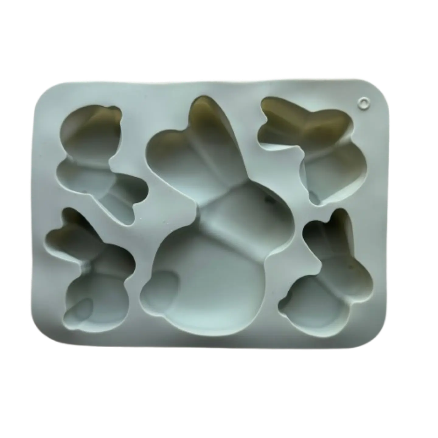 Molde Silicona Conejitos De Pascua Diseño C 2