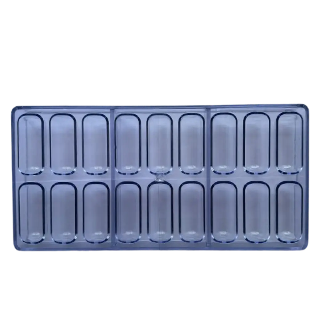 Molde Acrilico Para Chocolate Chocotejas 18 Cavidades 1