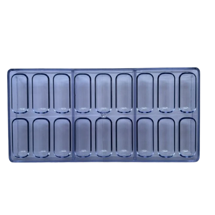 Molde Acrilico Para Chocolate Chocotejas 18 Cavidades 1