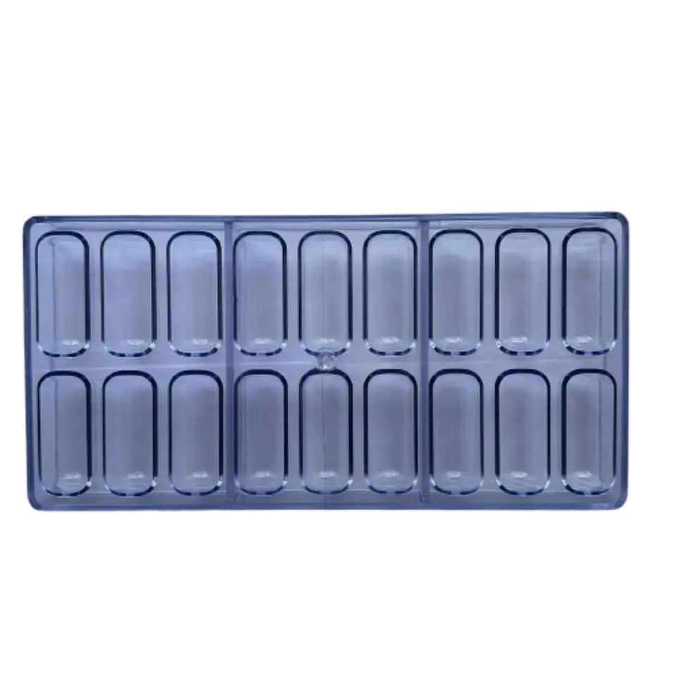 Molde Acrilico Para Chocolate Chocotejas 18 Cavidades 1