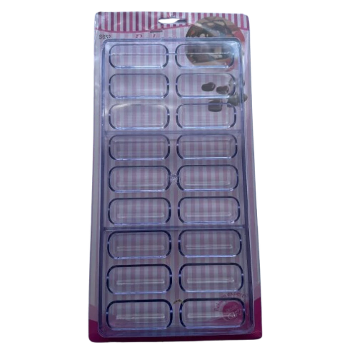 Molde Acrilico Para Chocolate Chocotejas 18 Cavidades 5