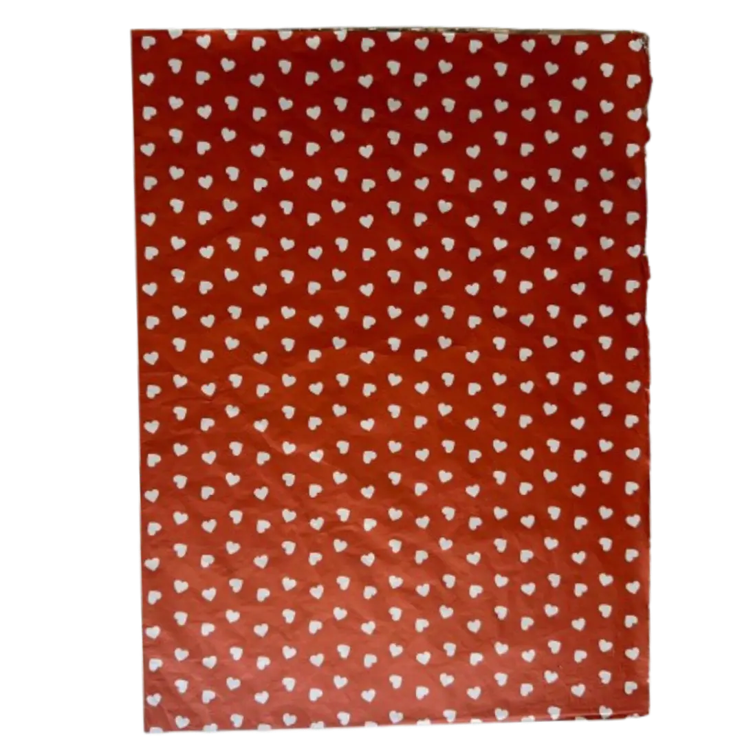 Pack 5 Pliego Papel Aluminio Corazon Para Chocolate 43x58cm 1