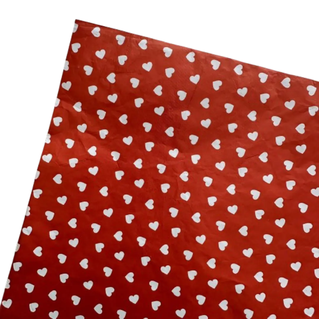 Pack 5 Pliego Papel Aluminio Corazon Para Chocolate 43x58cm 2