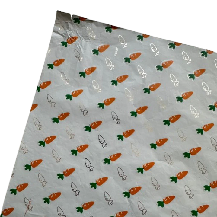 Pliego Papel Aluminio Zanahorias Para Chocolate 43x58cm 2