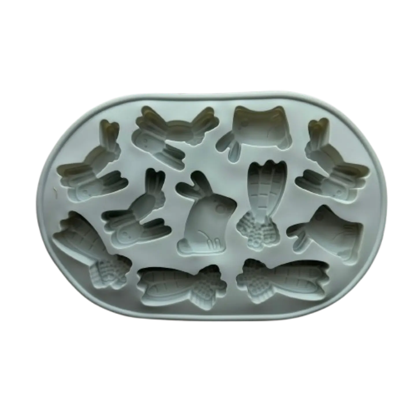 Molde Silicona Conejitos De Pascua Diseño B 2