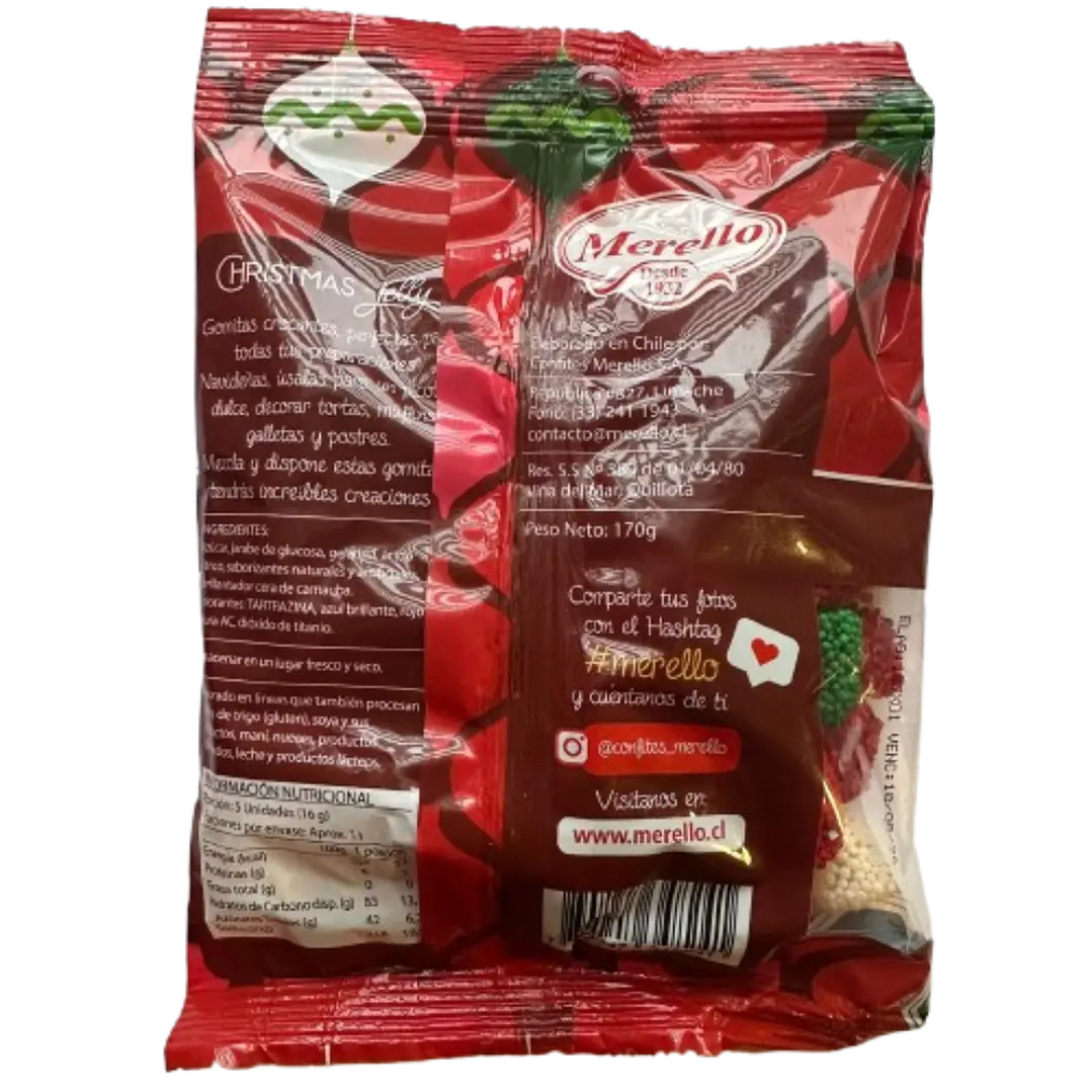 Gomitas De Navidad Christmas Jelly Merello 170g 2