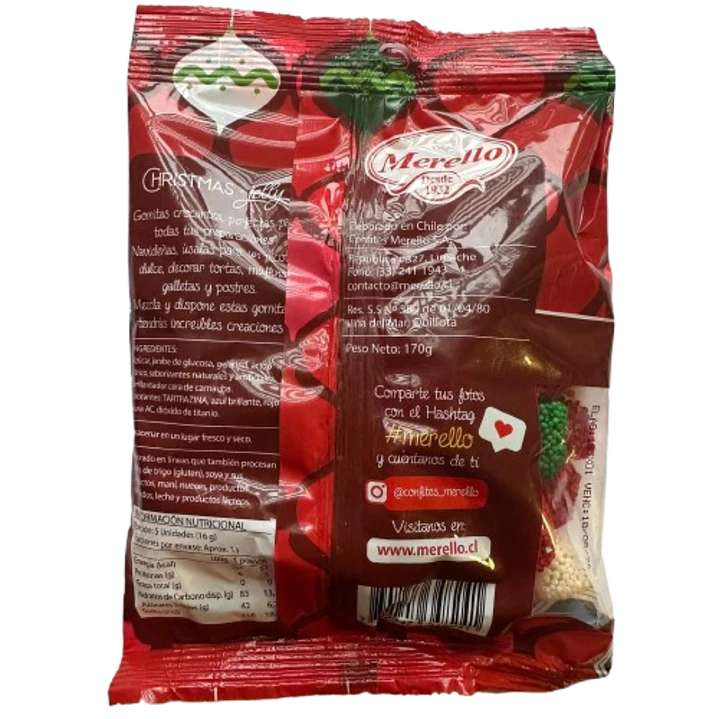 Gomitas De Navidad Christmas Jelly Merello 170g 2