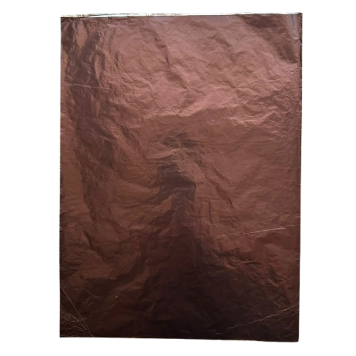 Pack 5 Pliego Papel Aluminio Cafe Para Chocolate 43,5x58,5cm 1