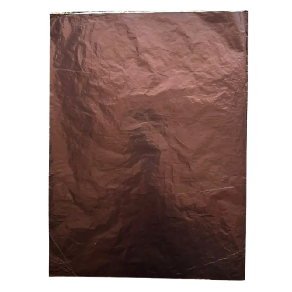 Pack 5 Pliego Papel Aluminio Cafe Para Chocolate 43,5x58,5cm 1