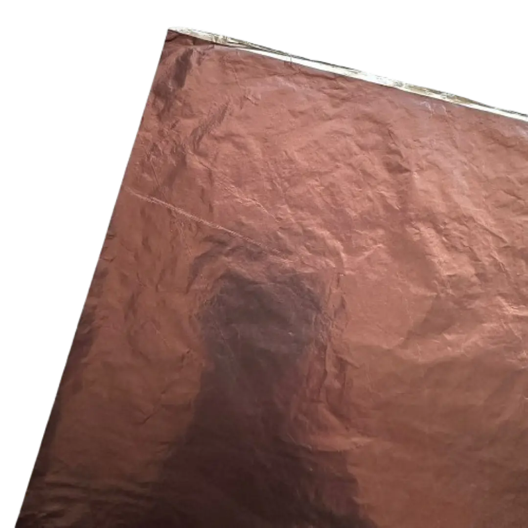 Pack 5 Pliego Papel Aluminio Cafe Para Chocolate 43,5x58,5cm 2