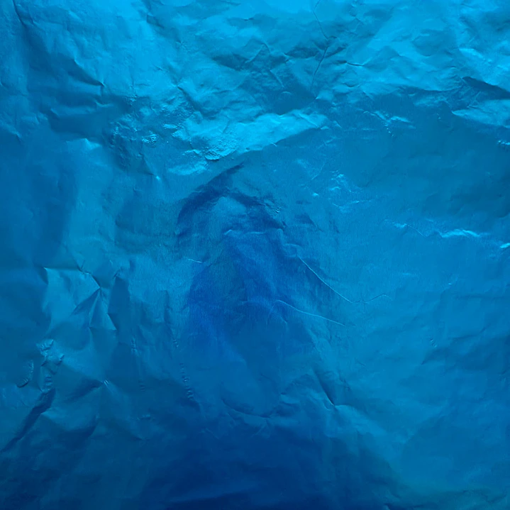 Pack 5 Pliego Papel Aluminio Azul Para Chocolate 43x58cm 3