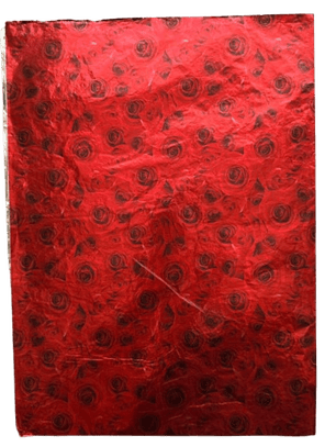 Pack 5 Pliego Papel Aluminio Rojo Rosa Para Choco. 43x58cm