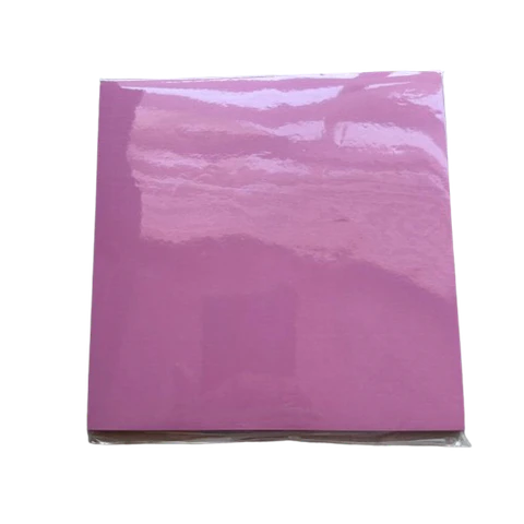 Papel Alfajor Rosado Ceresinado 100un 14x14cm